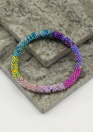 Glasperlenarmband - multipurple