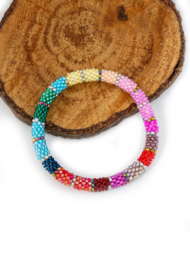 Glasperlenarmband - mehrfarbig