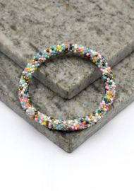 Glasperlenarmband - mehrfarbig