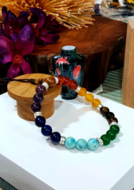 Zeven chakra energie armband