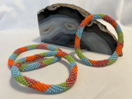 Glass beads bracelet - multicoloured