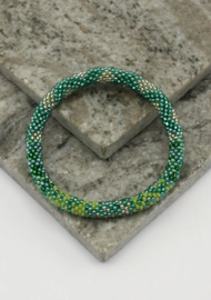 Glasperlenarmband - grün