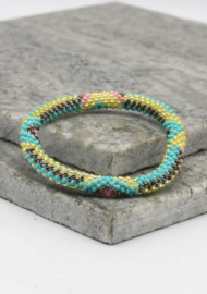 Glass beads bracelet - multicoloured