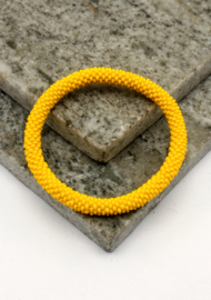 Glasperlenarmband - gelb