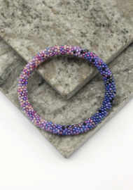 Glasperlenarmband - lila