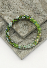 Glaskralen armband - amazon rainforest