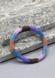 Glass beads bracelet - multicoloured