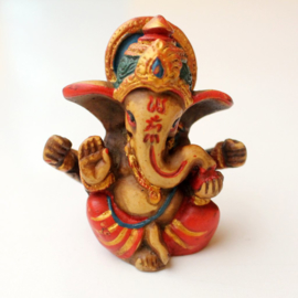 Hand painted baby Ganesha figurine
