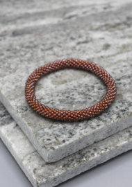 Glass beads bracelet - mustard