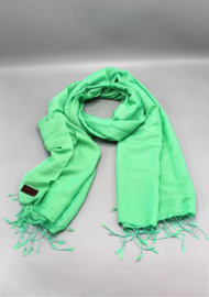 Spring green water pashmina scarf