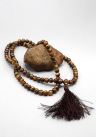 Tiger eye prayer mala