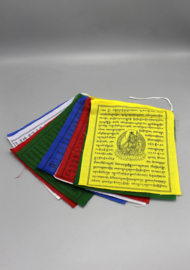 Large Tibetan prayer flags with different gods