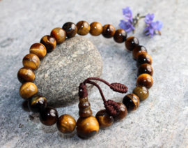 Tiger eye wrist mala