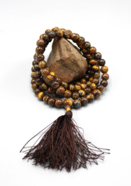 Tiger eye prayer mala