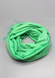 Spring green water pashmina scarf