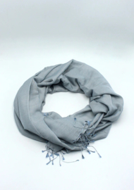 Window gray water pashmina scarf