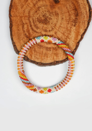 Glasperlenarmband - mehrfarbig
