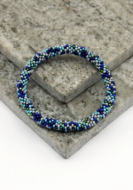 Glasperlenarmband - blau