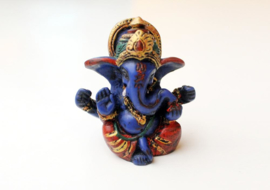Handbemalte blaue Baby-Ganesha-Figur