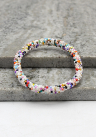 Glass beads bracelet - multicoloured