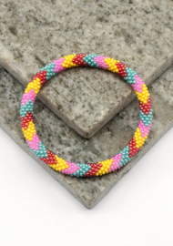 Glasperlenarmband - mehrfarbig