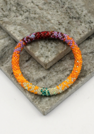 Glass beads bracelet - orange holland - Nepalhandwerk Producten