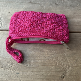 Kassakoopje in combinatie met tas: gehaakt portemonneetje