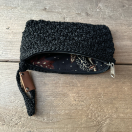Kassakoopje in combinatie met tas: gehaakt portemonneetje