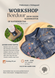 Ouder kind editie! Borduur jouw kleding of tas