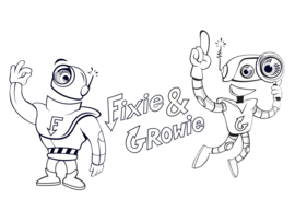 Colouring picture Fixie & Growie