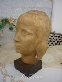 Young girl, pottery, art deco signed P Joris