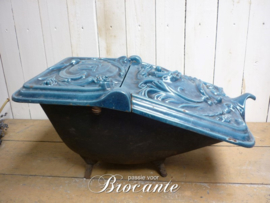 Brocante kolenbak in art nouveau stijl - LFG (Les Fonderies Bruxelloises)