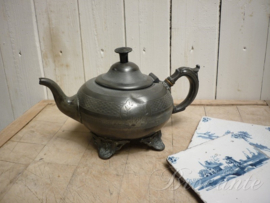 Charming pewter tea pot