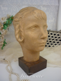 Young girl, pottery, art deco signed P Joris