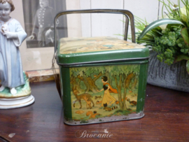 Vintage Sneeuwwitje lunchbox in blik