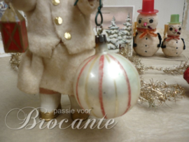 Old vintage glass Christmas bauble