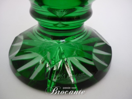 Mooie groene kristallen siervaas van Meissen