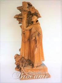 Sculpture in notelaar - Alfons De Wispelaere (1879-1957 Brugge)