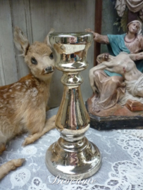 Mooie brocante argent pauvre kandelaar