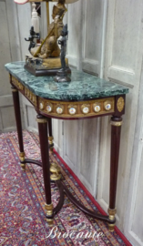 Wandtafel Louis XVI stijl met porselein plaquetten in Sevre Stijl