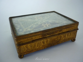 Antieke sigaren box, epoque Napoleon III, Empire stijl