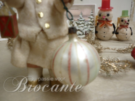 Old vintage glass Christmas bauble