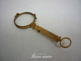 Elegante oude lorgnette leesbrilletje in art deco stijl