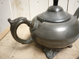 Charming pewter tea pot
