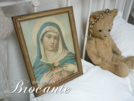 Vintage frame with H. Maria print