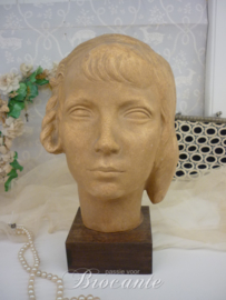 Young girl, pottery, art deco signed P Joris