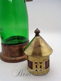 Vintage vuurtoren fles met muziekdoos