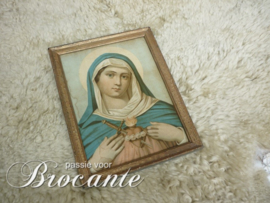 Vintage frame with H. Maria print