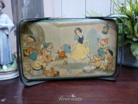 Vintage Sneeuwwitje lunchbox in blik