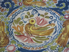 Mooi brocante majolica scheerbord